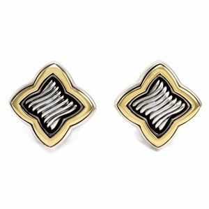 David Yurman Venetian Quatrefoil 14k Gold Earrings